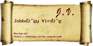 Jobbágy Virág névjegykártya