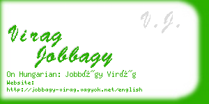 virag jobbagy business card